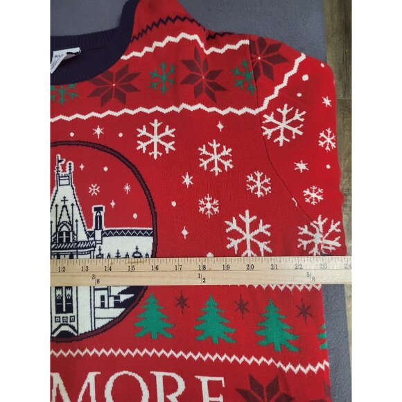 BILTMORE Christmas Holiday Sweater XL Red Fair Isle Souvenir Ugly Party Rare - Picture 5 of 7